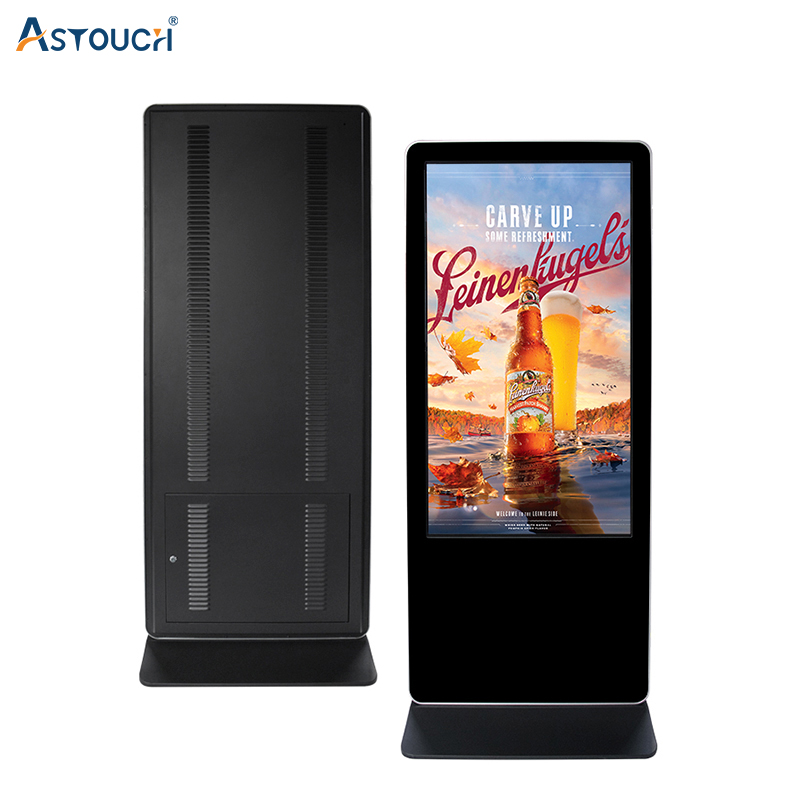 Indoor Restaurant Digital Signage Poster 55 Inch Capacitive Touch