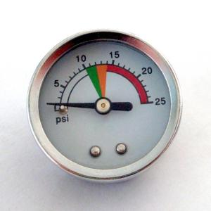China 40mm Medical Pressure Gauge 25 Psi Acrylic Lens Brass Socket For Anesthesia Equipment factory