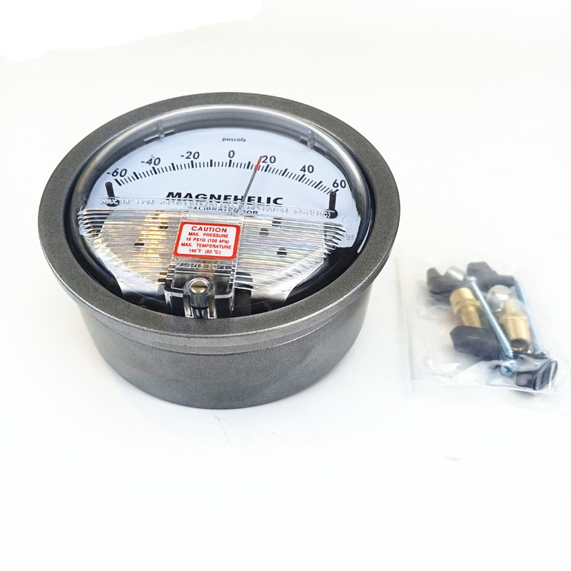 Stainless Steel Differential Pressure Gauge Air Gas Pressure Meter High Accuracy