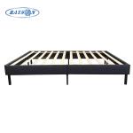 Knitted Fabric Plywood Platform Beds Frame Mattress Base Gray Color