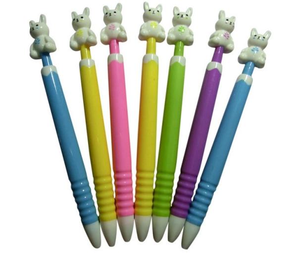 animal top button gift school children promotional ball pen,animla style