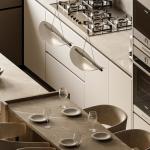 Customized Kitchen Furniture Modern Natural Solid Wood Modular Kitchen Cabinets