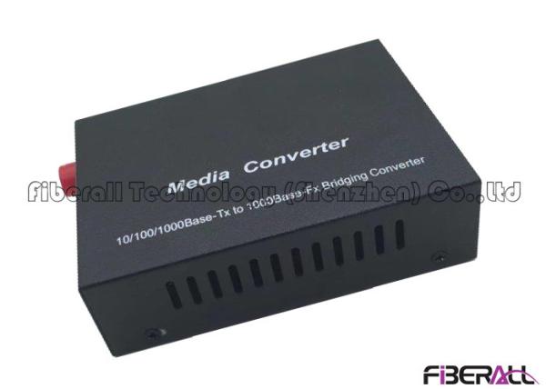1000Base - Fx Bridging Fiber Media Converter , Dual Port Ethernet Switch One FC