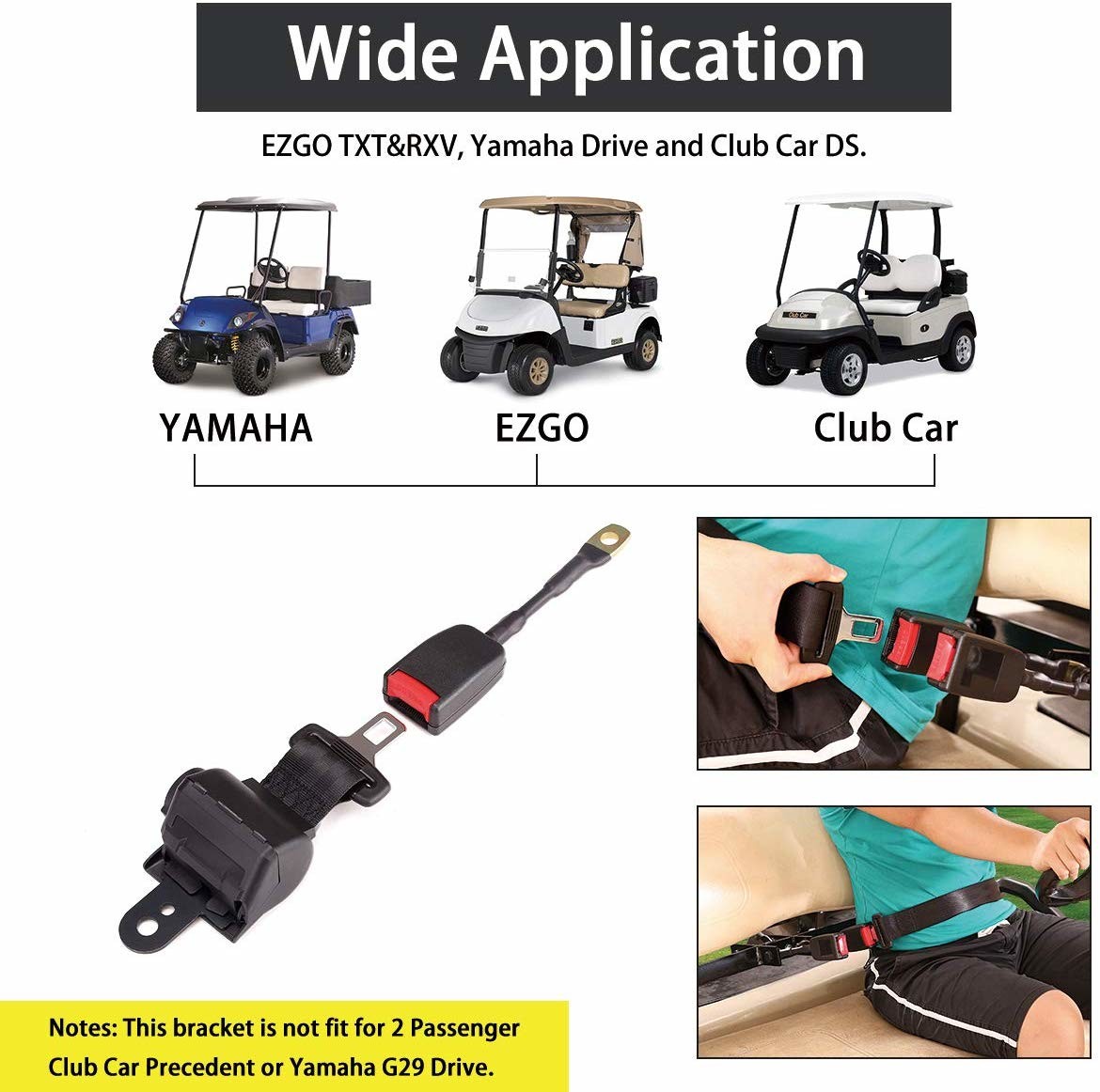 safety belt fit for golf carts with cheap and fine