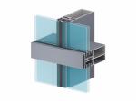 Lightweight Aluminium Curtain Walling Heat Insulation Good Wear Resistance