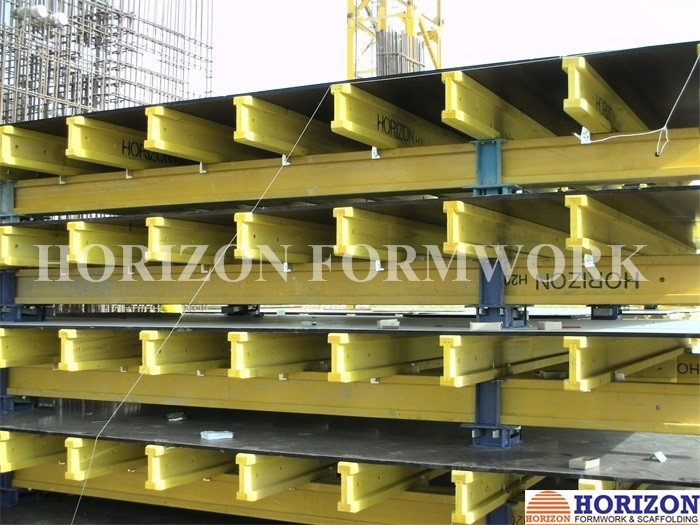 High Stability H20 Timber Beam Coated Yellow High Flexibility OEM Available