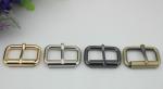 Customized 32 mm nickel iron metal pin roller bag buckle for garment webbing