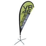 Double Side Print Teardrop Beach Flag 230gsm Polyester Outdoor