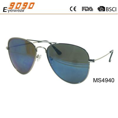 Sunglasses with metal frame, new fashionable designer style, UV 400 Protection