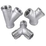 Casting WZ Stainless steel 201 304 316 Y-shaped internal thread tee fitting