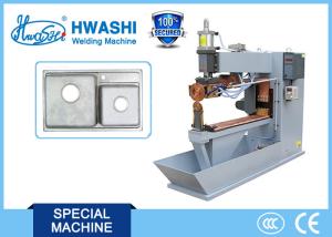 China 100KVA Semi-Automatic Sink Seam Welder Machine for 304 Stainless Steel 1+1mm thickness factory