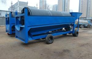 China Gold Washing Trommel Screen With Sluice Box Simple Operation Easy Maintenance factory