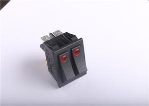 China Double Touch Waterproof Lighted Rocker Switch 12v 220v With Nylon / PC Shell factory