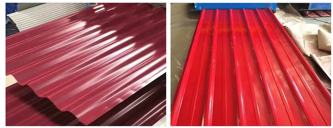 Pre Painted Galvanized Iron PPGI Color Coated Corrugated Roofing Sheet For Residential Commercial Building