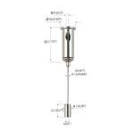 Nickel Plated Copper LED Linear Light Suspension Kits With Slider Studs YW-86005
