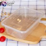 650ml Microwavable disposable plastic food container bento lunch boxes
