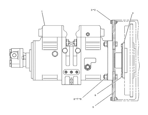 1355713 PUMP & MTG GP-HYDRAULIC Parts scheme