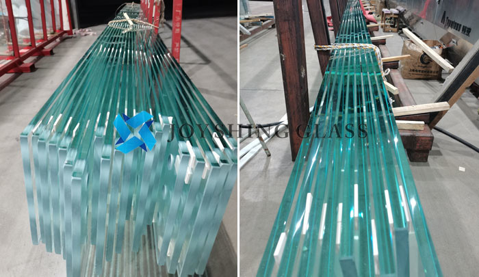 Customized Ultra Clear Toughened Glass With 45° Beveled Edge