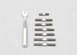 M3 M4 M5 5mm CNC Titanium Parts GR5 TI6AL4V Turnbuckles For Racing 0.05mm