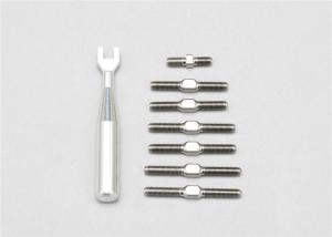 China M3 M4 M5 5mm CNC Titanium Parts GR5 TI6AL4V Turnbuckles For Racing 0.05mm Tolerance factory