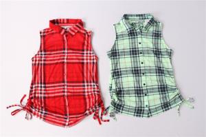 China Ladies High quality Plaid Shirts factory