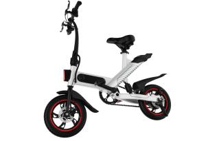 China Green Lightweight Electric Bike , Electric Fold Up Bicycle High Performance factory