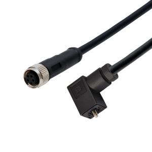 China Rigoal Solenoid Valve Plug Type C To M12 5 Pin Female Connector Waterproof Molding factory
