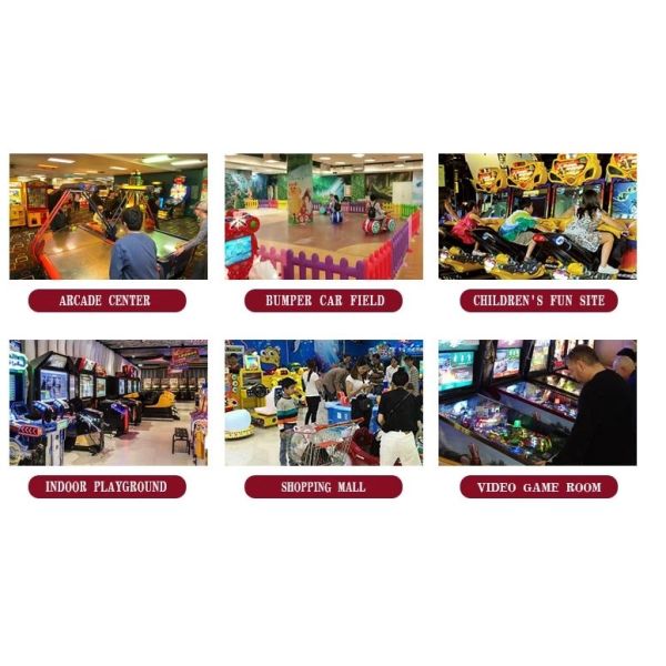 Six Players Redemption Arcade Machines Win Prize Lottery Customize Color