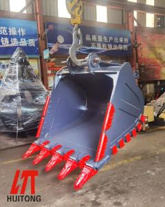 China Q355B + NM400 Heavy Duty Rock Bucket For 10 To 50 Ton Excavator factory