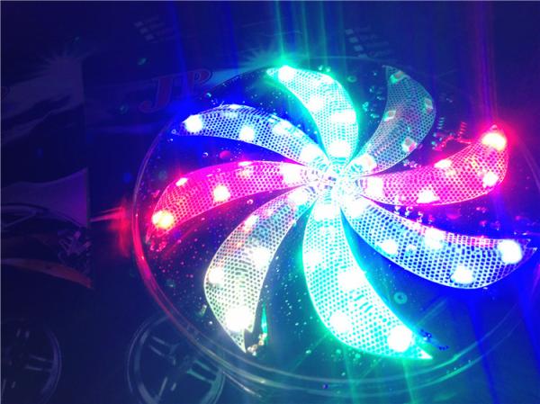Big size Windmill strobe flash Rainbow color Car/ Motorcycle DRL daytime running