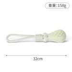 Versatile Dog Chew Toy with Cotton Handle - Treat Dispensing for Oral Health -