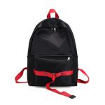 Korean version of the pure color contrast color backpack fashion personality
