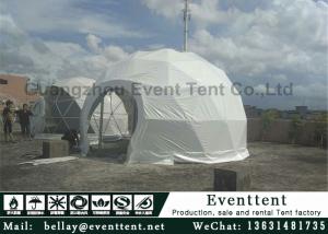 China Clear Walls Large Dome Tent With Hot Galvanized Steel Frame 6m Diameter factory