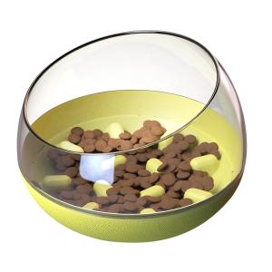 China Pet Supplies Factory Amazon Slow Food Water Basin Dog Food Basin Tableware Do Not Pour Slow Food Dog Bowl factory