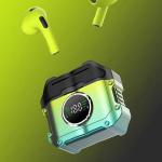 Wireless Earbuds Hoya HIFI Stereo Blue tooth In Ear Earphones with ENC and Led