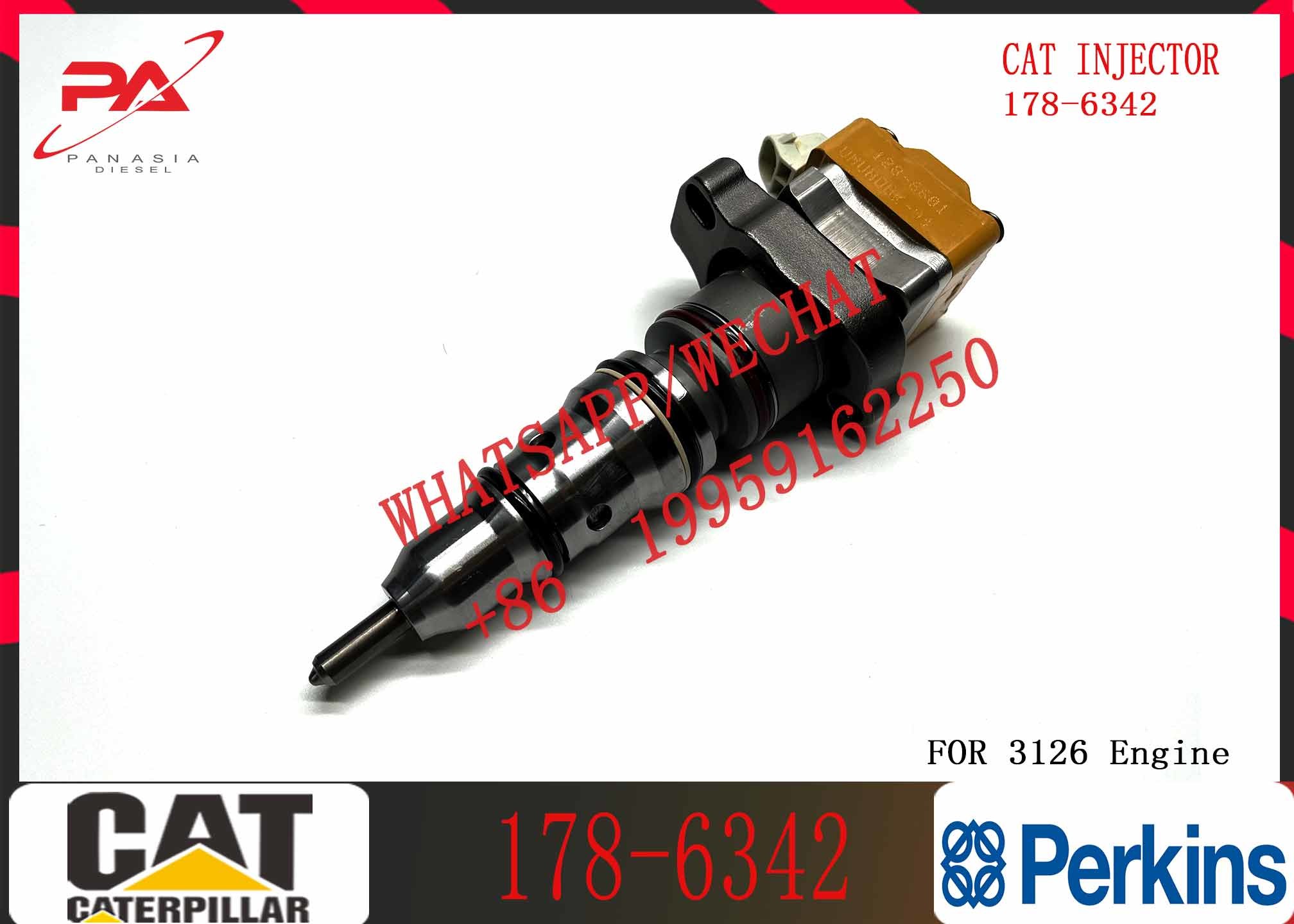 Fuel Injector 3126 Diesel Engine Fuel Parts 178-6342 1OR-1267 169-7408 20R-0758 153-5938
