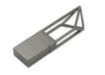 Gold / Grey Metal Usb Flash Drive Tower Shape With 16g Storage Capacity