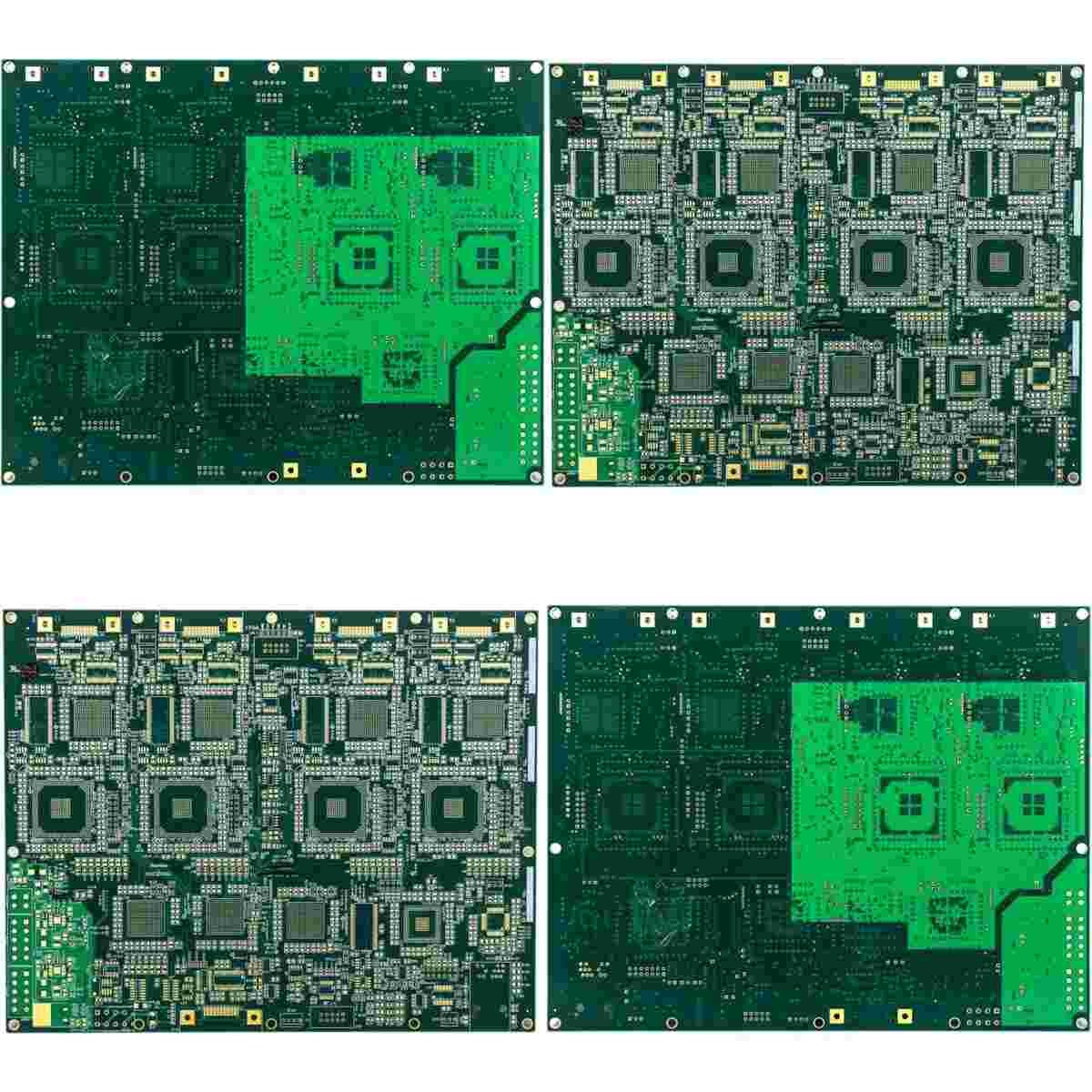 ISO9001 Green Solder Mask HDI PCB Board 1.6mm 6L For Smartphones