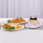 Takeaway Paper Containers Square Paper Plate For Takeout No Oil