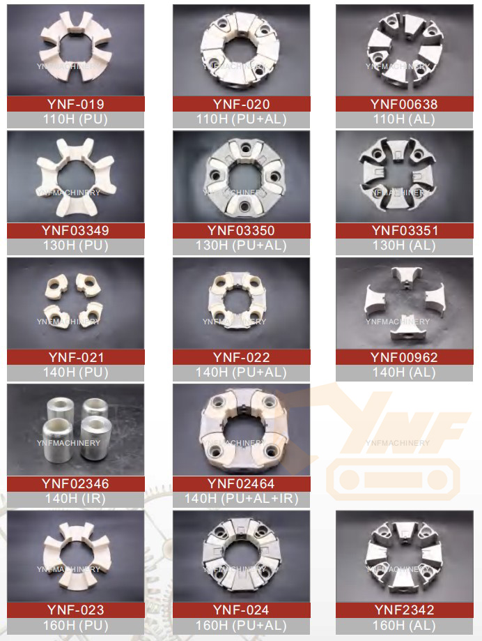 YNF 40H Aluminum Flexible Coupling for Excavator Engine Parts