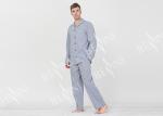 Trendy Breathable Mens Winter Sleepwear , Mens Extra Warm Pyjamas Anti Shrink