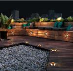 Aluminum Outdoor Solar LED Landscape Dock Light Decorative Solar Deck Light For