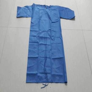 China Sterile Nonwoven SMS 65gsm Disposable Surgical Gown factory