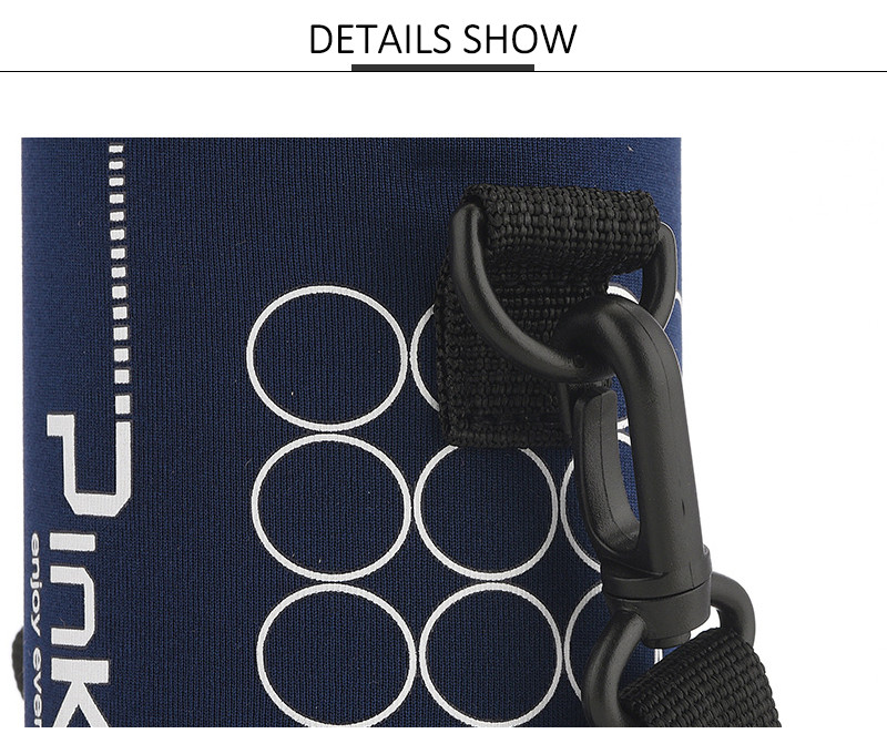Lanyard Neoprene Water Bottle Sleeve For Outdoor Sports