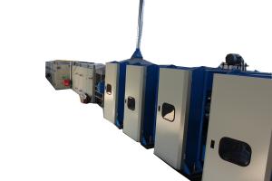 China 150kg/H Polyester Wadding Production Line 48 Colors PLC Interface factory