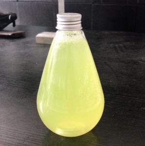 China Eco Easy Open Plastic Beverage Bottles Pear - Shaped Customized Printing factory