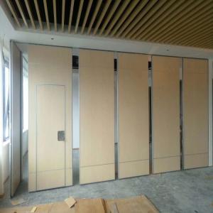 China Hotel Folding Wooden Restaurant Soundproof Movable Partitions Walls factory