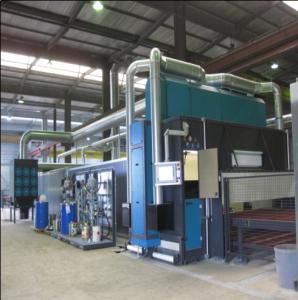 China Precision Roller Clear Coat Spray Paint Line Powder Coating 1-20m/Min factory