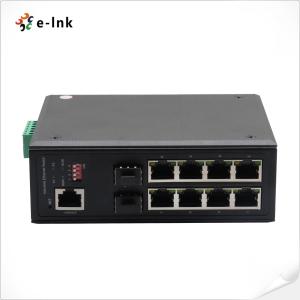 China Managed Industrial Ethernet Switch 8 Port 10 100 1000T To 2 Port 100 1000BASE-X SFP factory