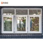 Sound Insulation Aluminum Casement Windows Powder Coating Double Glazed